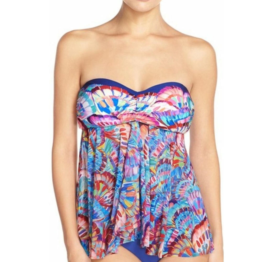 Flyaway Bandeau Tankini Top